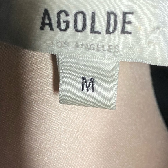 Agolde Bubble Sleeve Turtleneck Top Black Sz M - Picture 11 of 12